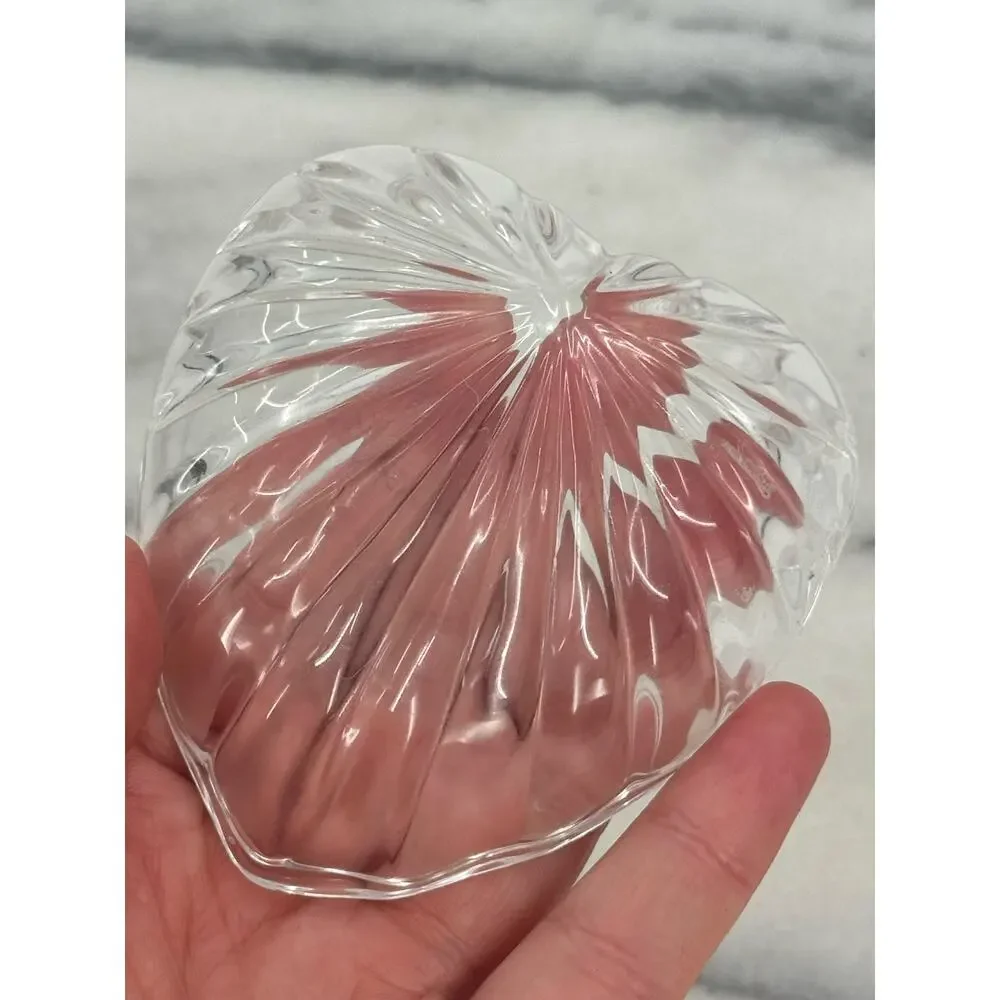 Vintage Crystal glass trinket dish